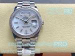 8+ Factory White MOP Dial 904l Stainless Steel Rolex Day-Date I Watch